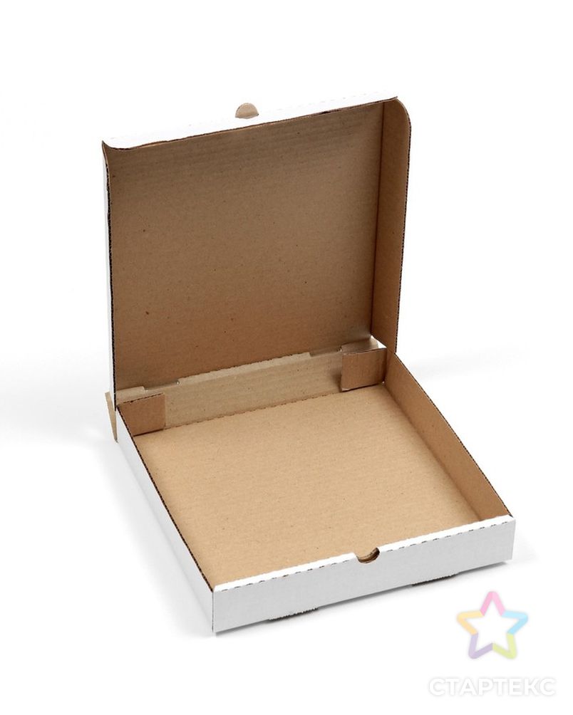 Коробка для пиццы, белая, 25 х 25 х 4 см арт. СМЛ-213454-1-СМЛ0007580747 2