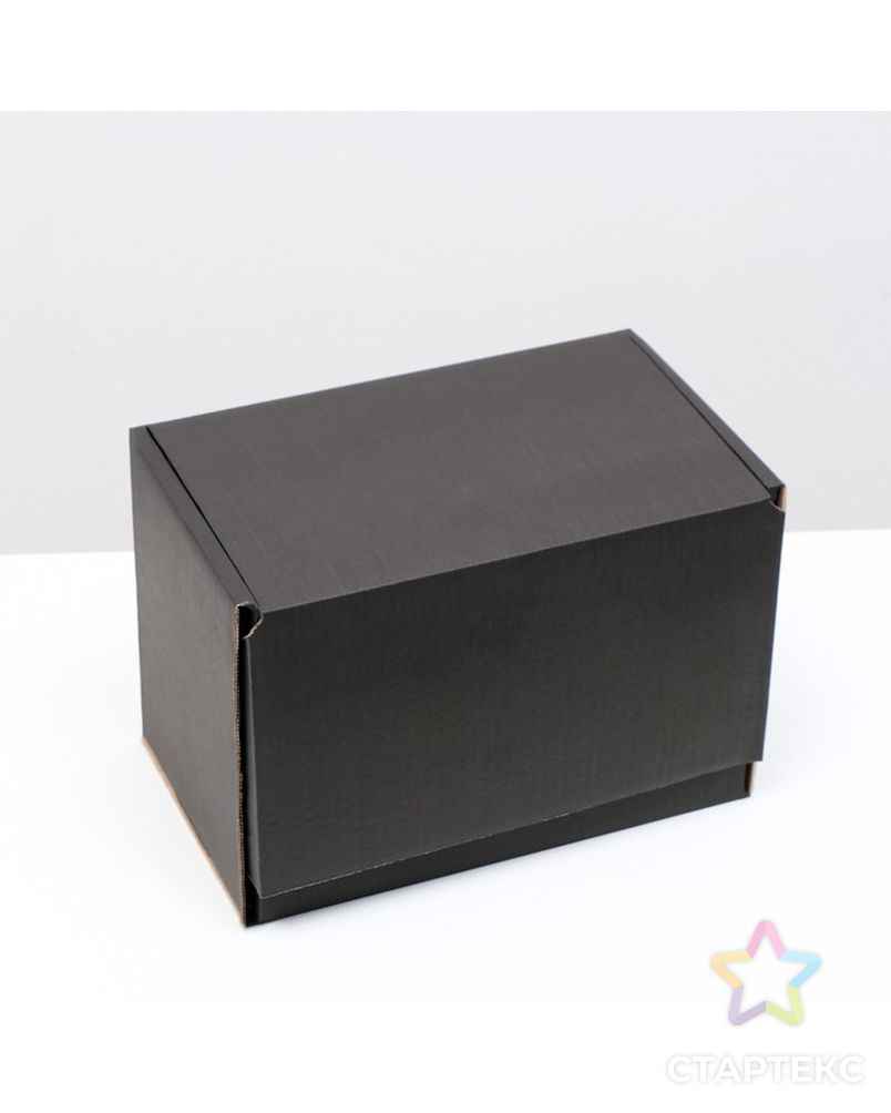 Коробка самосборная, черная, 26,5 х 16,5 х 19 см, арт. СМЛ-230372-1-СМЛ0007610341 2
