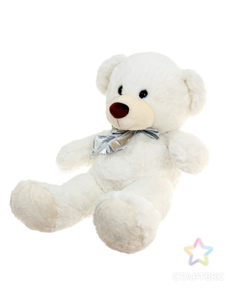 Мягкая игрушка "Медведь" блестящий бант, цвет МИКС арт. СМЛ-213595-1-СМЛ0007619853