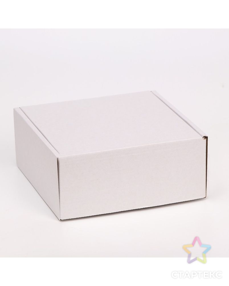 Коробка самосборная, белая, 18 х 18 х 8 см, арт. СМЛ-221692-1-СМЛ0007620644 1