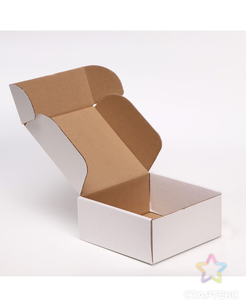 Коробка самосборная, белая, 18 х 18 х 8 см, арт. СМЛ-221692-1-СМЛ0007620644 2