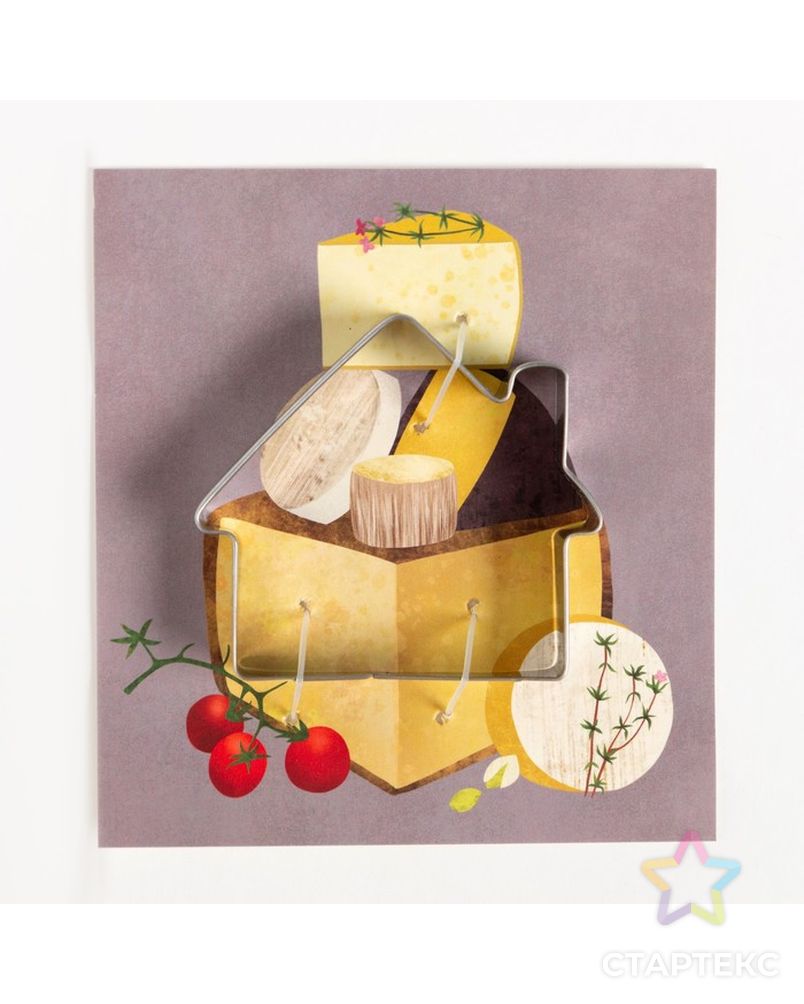 Набор кухонный «Cheese» подставка, полотенце, формочка арт. СМЛ-218322-1-СМЛ0007620884 6