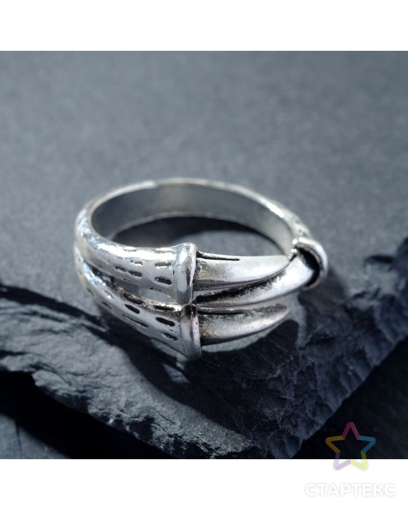 Кольцо "Перстень" когти, цвет чернёное серебро, безразмерное арт. СМЛ-218725-1-СМЛ0007664805 1