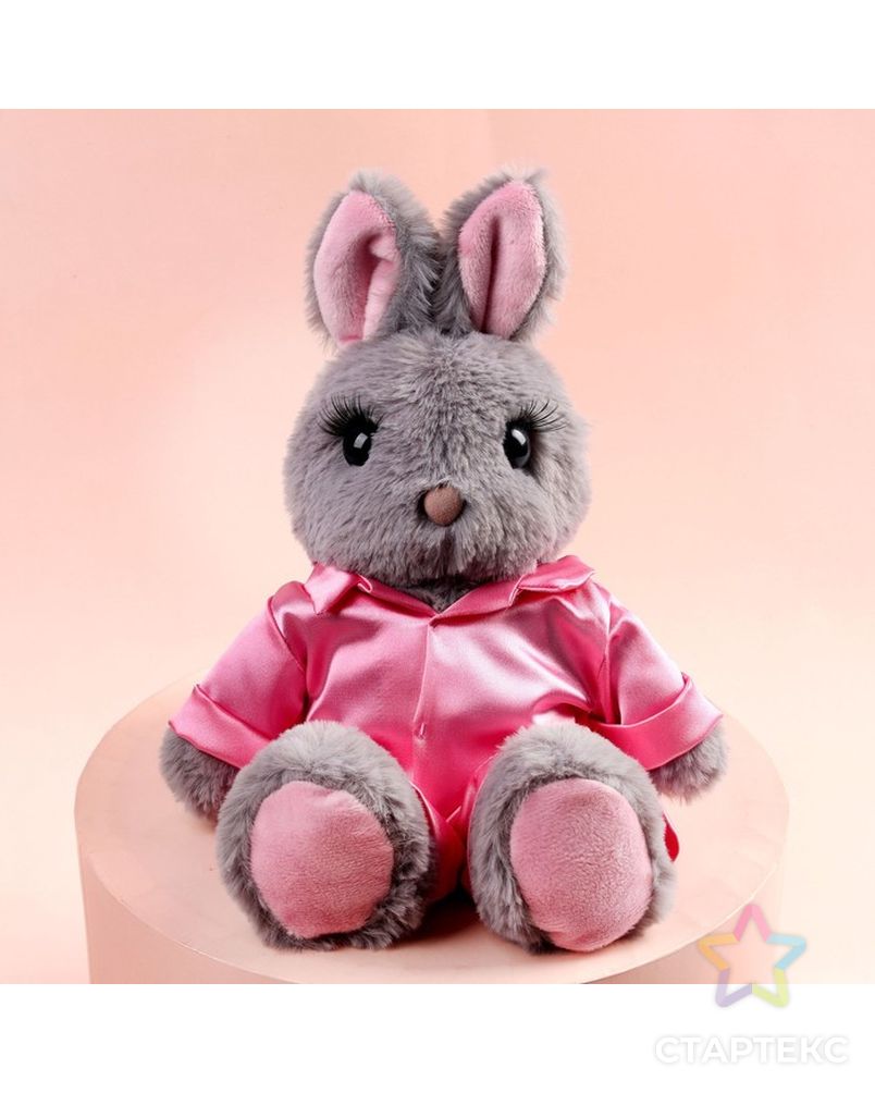 Мягкая игрушка Зайка в пижаме, цвет розовый арт. СМЛ-220678-1-СМЛ0007671739 1