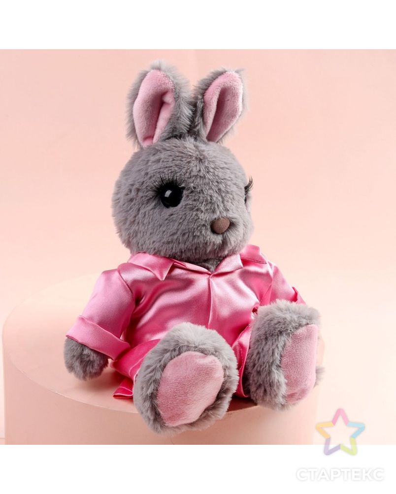 Мягкая игрушка Зайка в пижаме, цвет розовый арт. СМЛ-220678-1-СМЛ0007671739 2