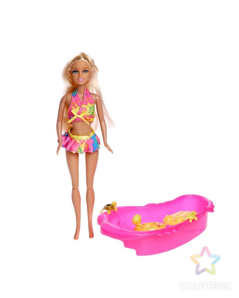 Кукла-модель  "Ксения на отдыхе" шарнирная, с аксессуарами, МИКС арт. СМЛ-222391-1-СМЛ0007687232 4