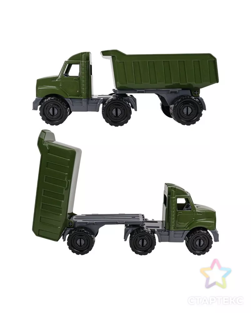 Машинка Тягач "Бизон" с прицепом Военный И-5112 арт. СМЛ-223673-1-СМЛ0007705907 - рис. 3