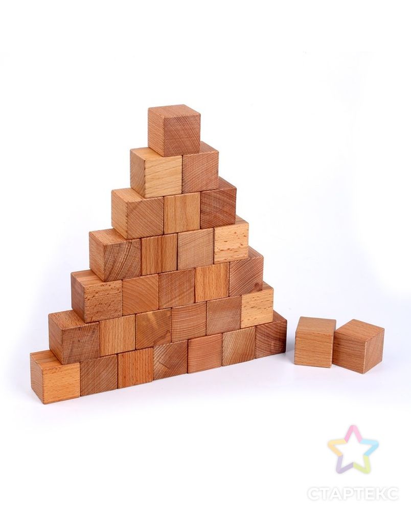 Набор деревянных кубиков 30 шт. арт. СМЛ-226166-1-СМЛ0007750449 3