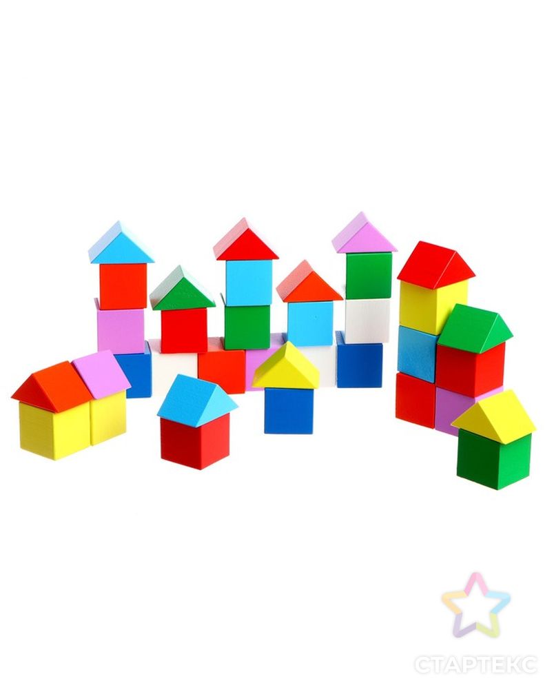 Кубики-треугольники, строительный набор. арт. СМЛ-225548-1-СМЛ0007751511 2
