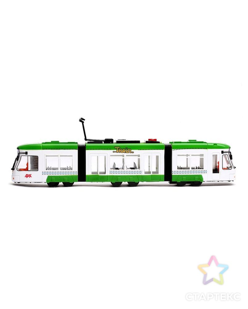 Трамвай «Городской», работает от батареек, световые эффекты, цвета МИКС арт. СМЛ-102416-1-СМЛ0000775936 2