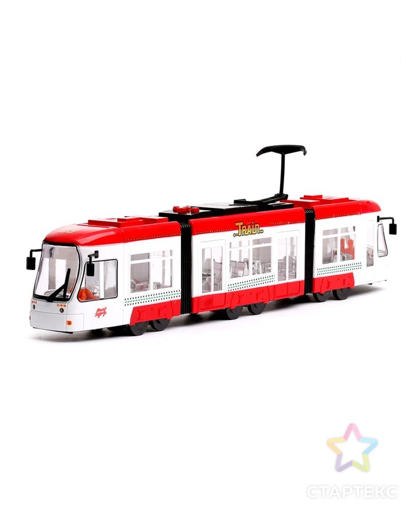 Трамвай «Городской», работает от батареек, световые эффекты, цвета МИКС арт. СМЛ-102416-1-СМЛ0000775936 4