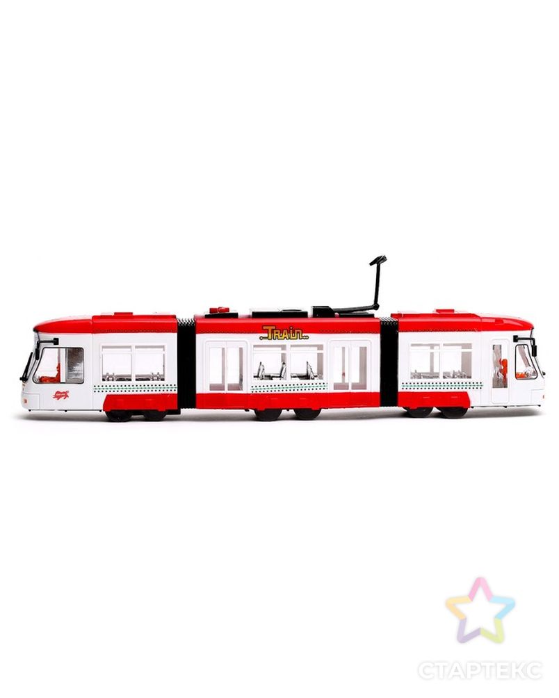 Трамвай «Городской», работает от батареек, световые эффекты, цвета МИКС арт. СМЛ-102416-1-СМЛ0000775936 5