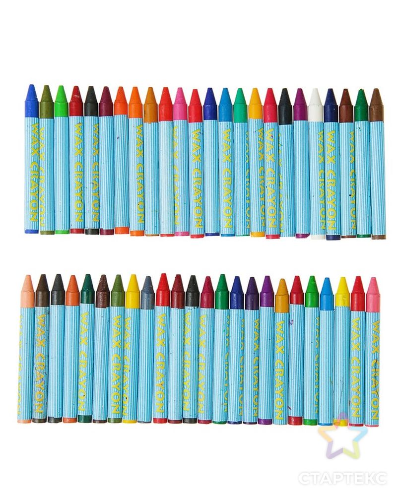 Мелки восковые 48 цветов 7.8 мм, Koh-I-Noor 8236/48, круглые, в пластиковом пенале, L=80 мм арт. СМЛ-177234-1-СМЛ0000786716 4