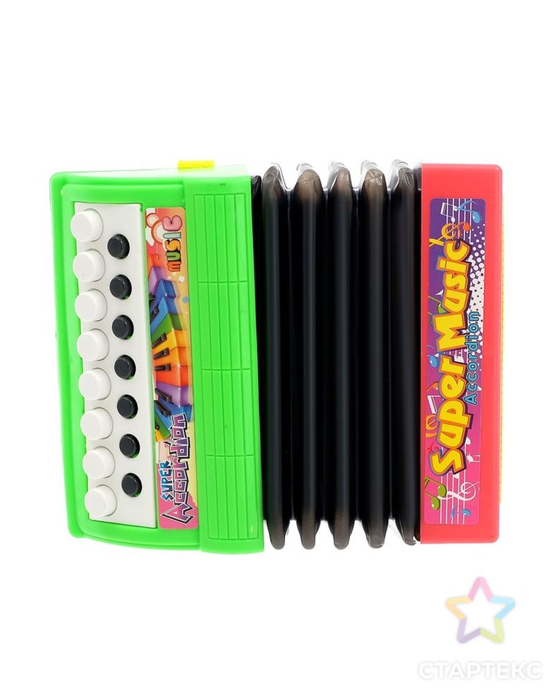 Музыкальная игрушка аккордеон «Музыкальный взрыв», 13 клавиш, работает от батареек, цвета МИКС арт. СМЛ-125128-1-СМЛ0000837927 2