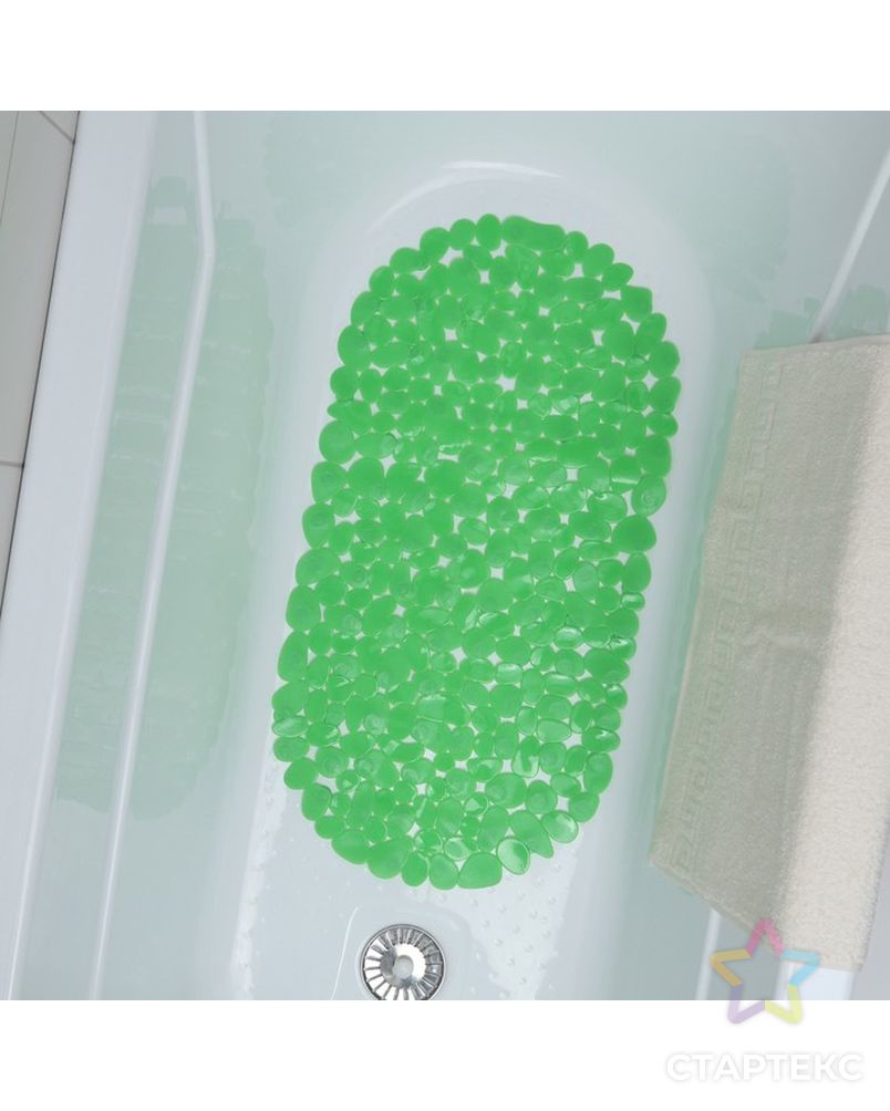 Коврик для ванны Доляна «Крупная галька», 33×63 см, цвет МИКС арт. СМЛ-176553-1-СМЛ0000851445 2