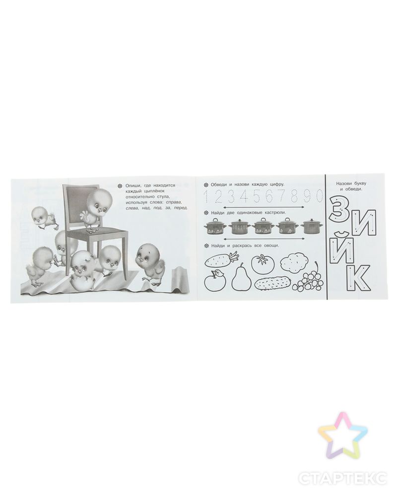 Раскраска с заданиями «Развиваем малыша»: для детей от 4 лет арт. СМЛ-102857-1-СМЛ0000887353