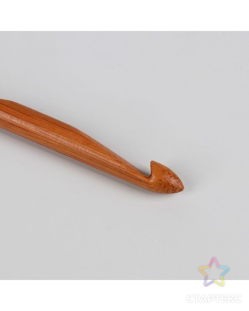 Крючок для вязания, бамбуковый, d=7мм арт. СМЛ-19613-3-СМЛ0971305 2
