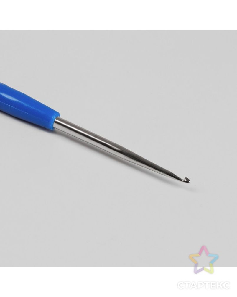 Крючок для вязания, с пластиковой ручкой, d = 2,5 мм, 13,5 см арт. СМЛ-19616-6-СМЛ0971316 2