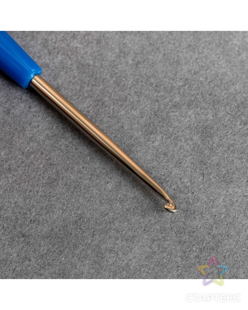 Крючок для вязания, с пластиковой ручкой, d = 2,5 мм, 13,5 см арт. СМЛ-19616-5-СМЛ0971334 3