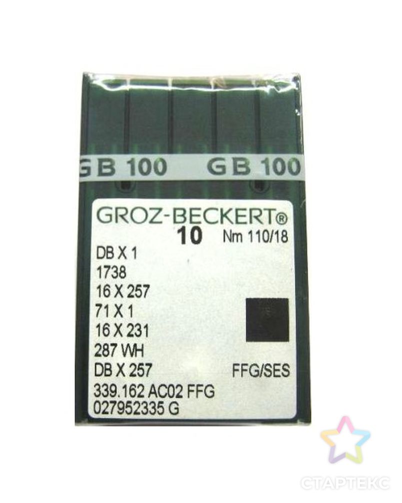 Игла Groz-beckert DBx1 FFG/SES № 100/16 арт. ТМ-6253-1-ТМ-0014918 1