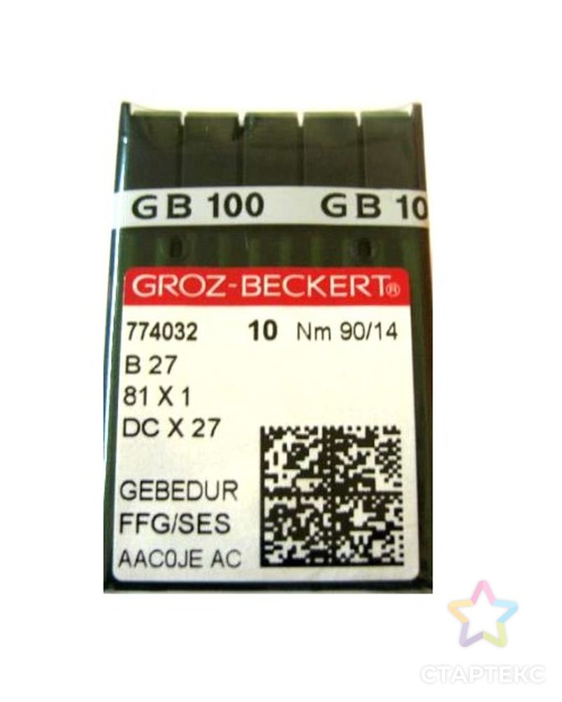Игла Groz-beckert DCx27 GEBEDUR (Bx27) № 110/18 арт. ТМ-6555-1-ТМ-0019944 1