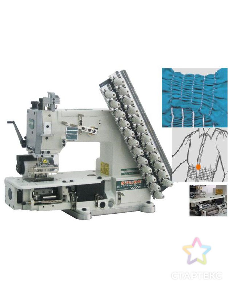 Промышленная швейная машина Siruba VC008-12064P/VPQK/DVU1 арт. ТМ-7065-1-ТМ-0025887 1