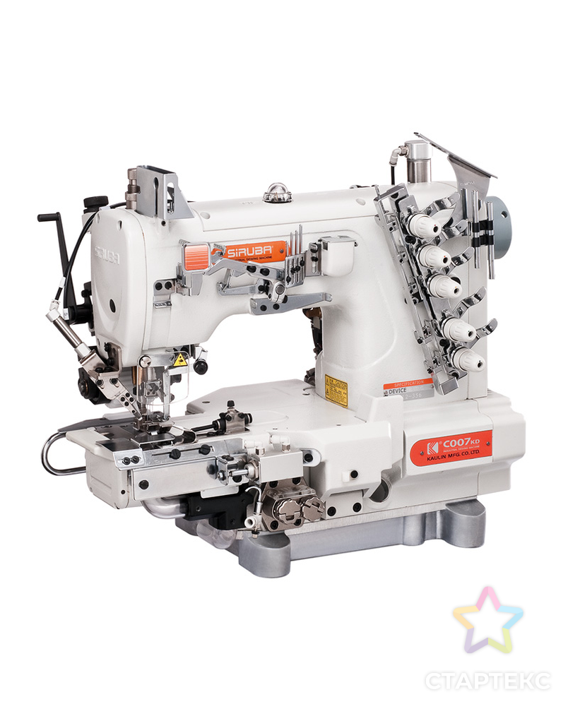 Промышленная швейная машина Siruba C007KD-W822A-356/CRL/CHP/UTP/CL/RLP (серводвигатель) арт. ТМ-7415-1-ТМ-0032158 1